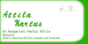 attila martus business card